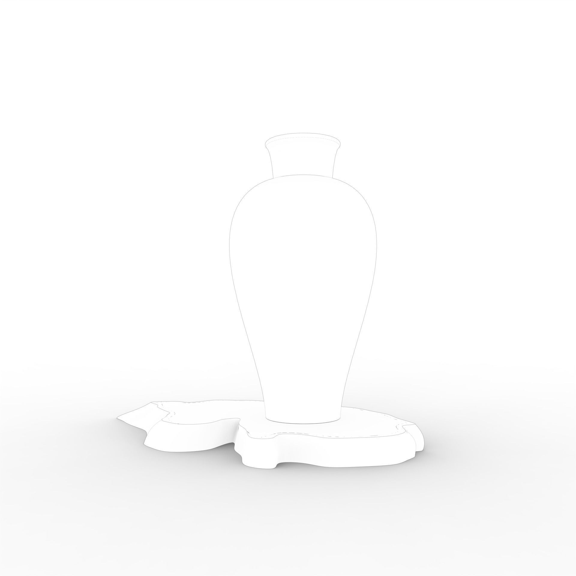 Shigaraki-like jar 3D model_2