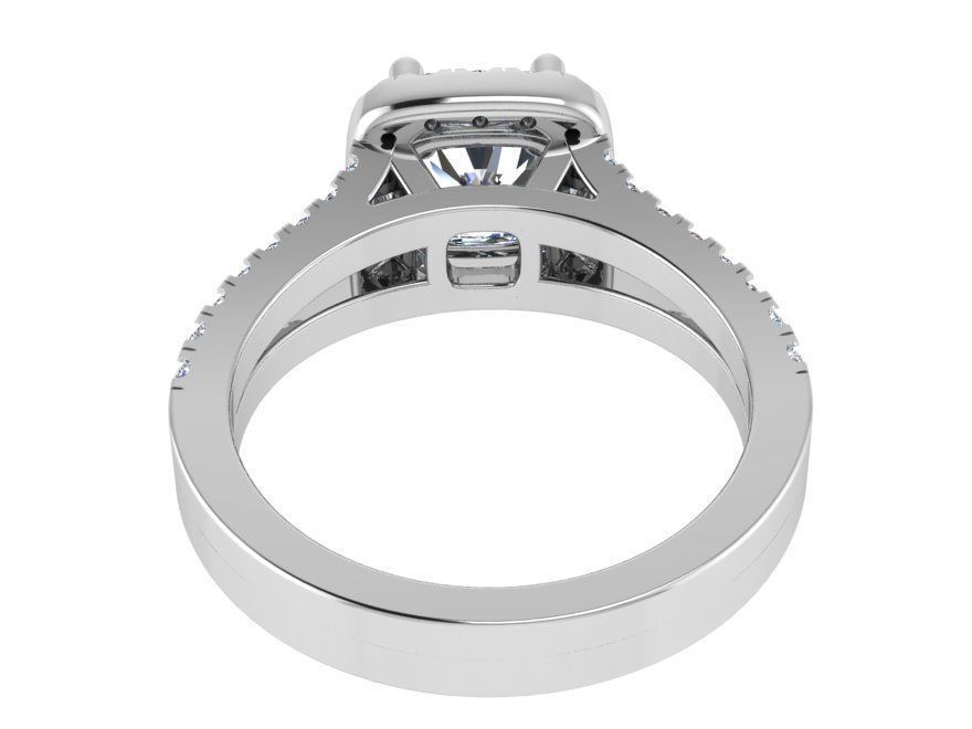 Big stone Diamond ring 1882 3D 3D print model_3