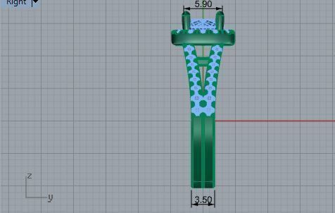 Big stone Diamond ring 1882 3D 3D print model_6