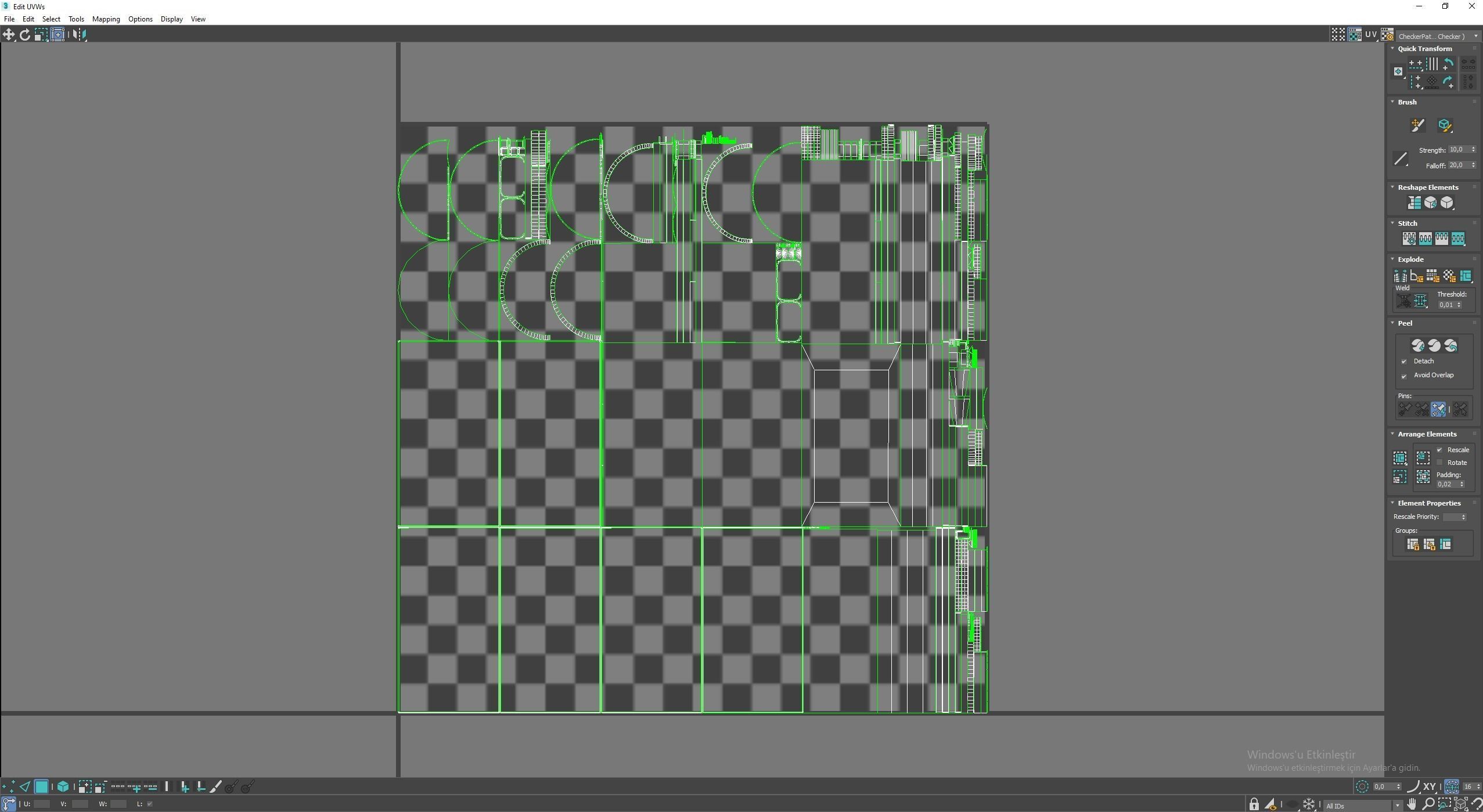 Medieval Treasure Chest Low-poly 3D model_7