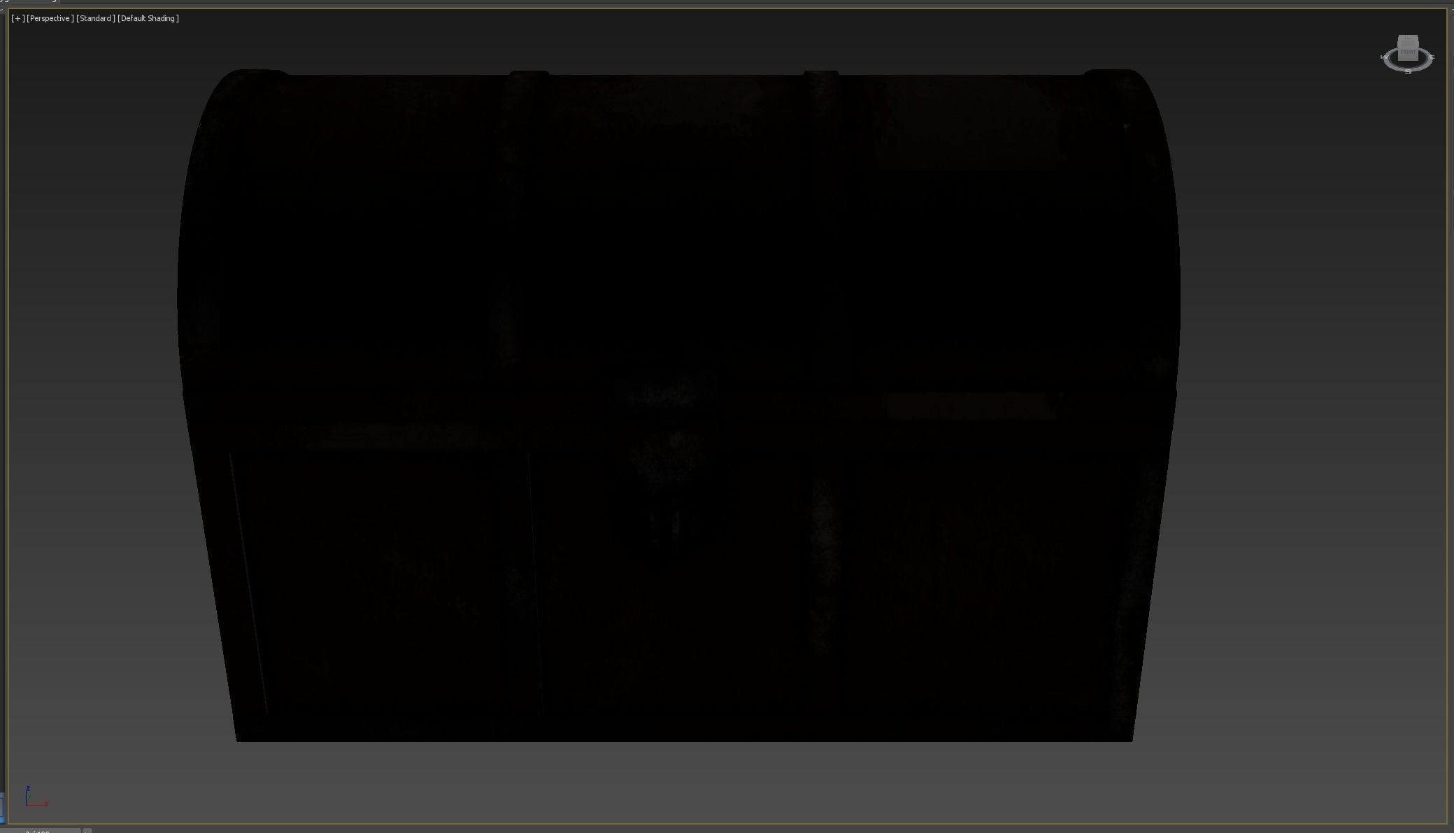 Medieval Treasure Chest Low-poly 3D model_5