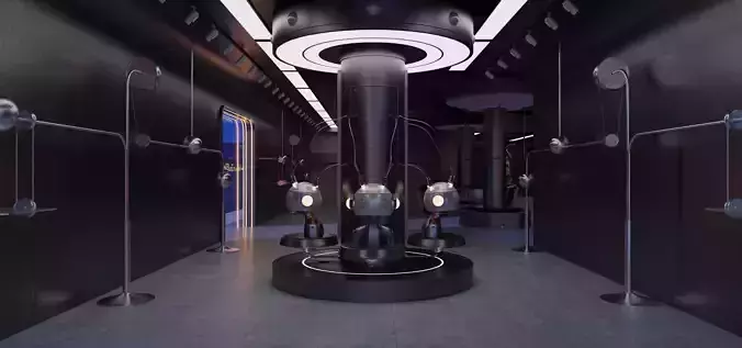 Space themed store 3D model