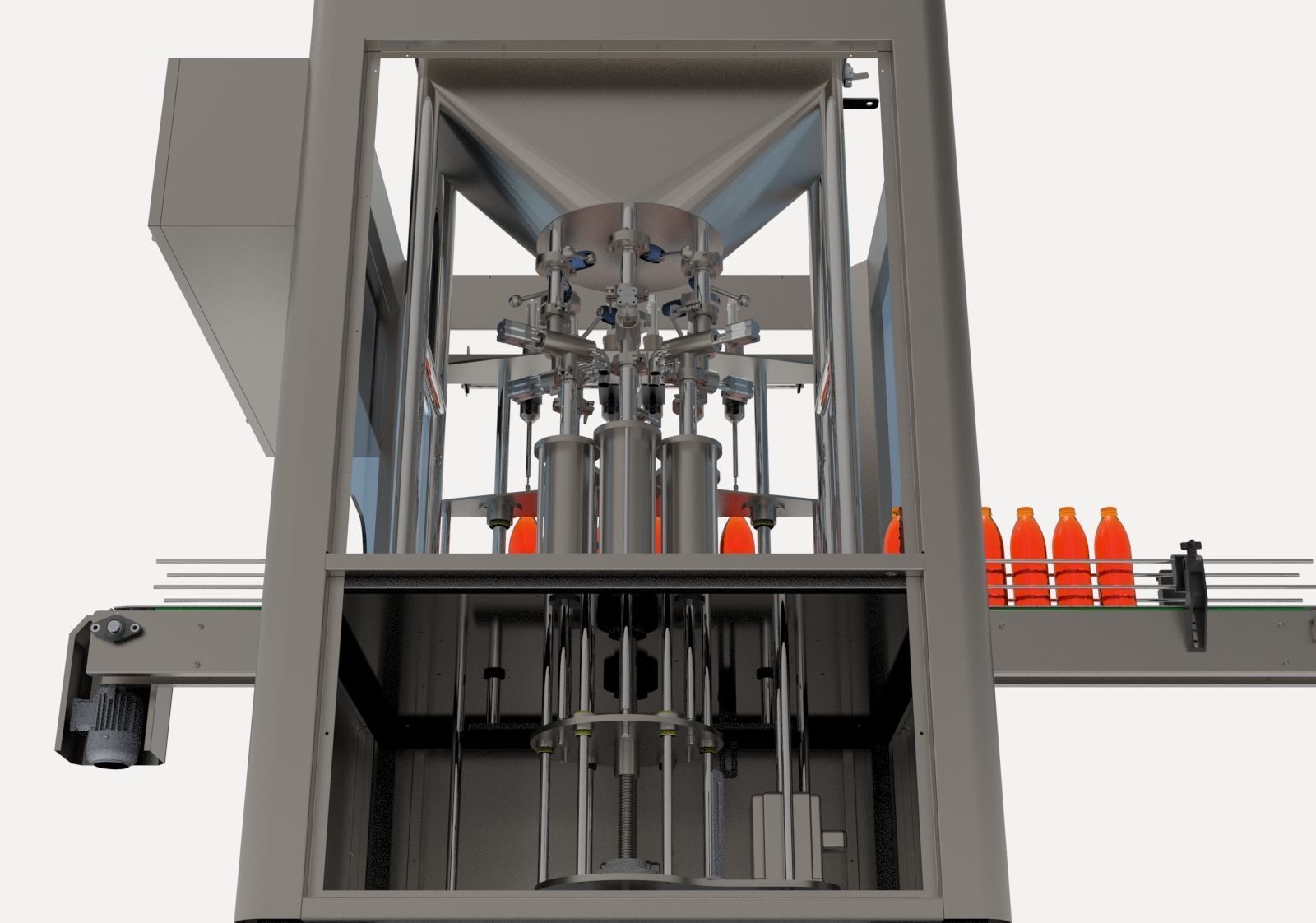 Filling Machine For bottels 3D print model_3