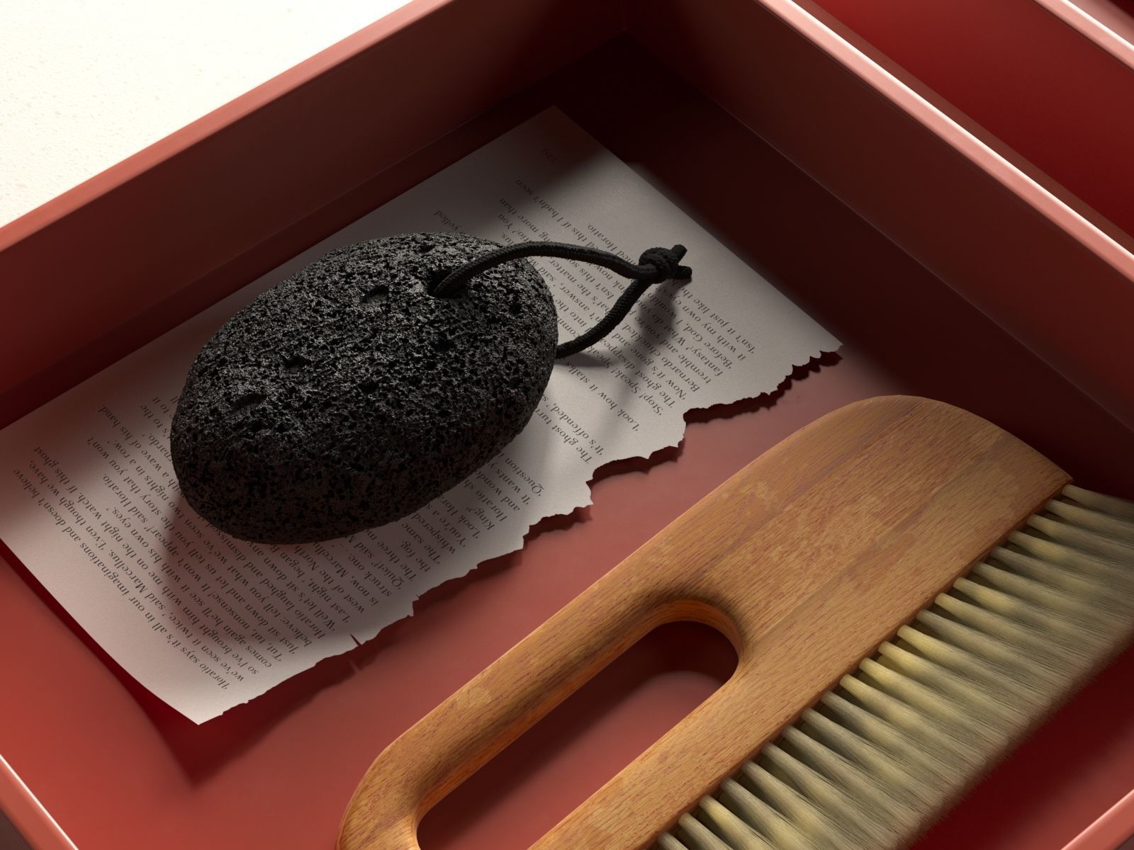 Trays with Brush Accessories 3D model_2