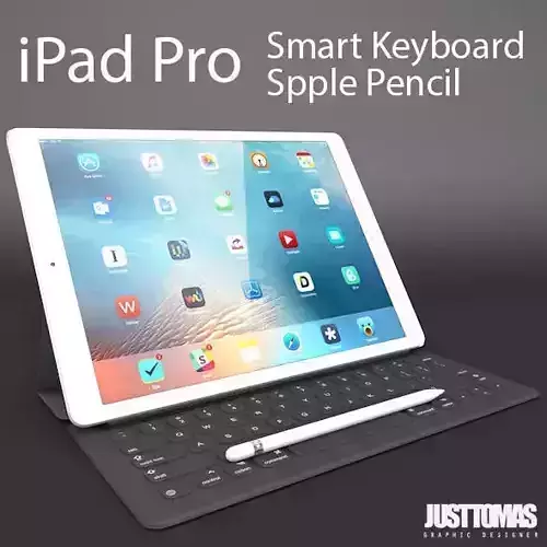 iPad Pro Low-poly 3D model