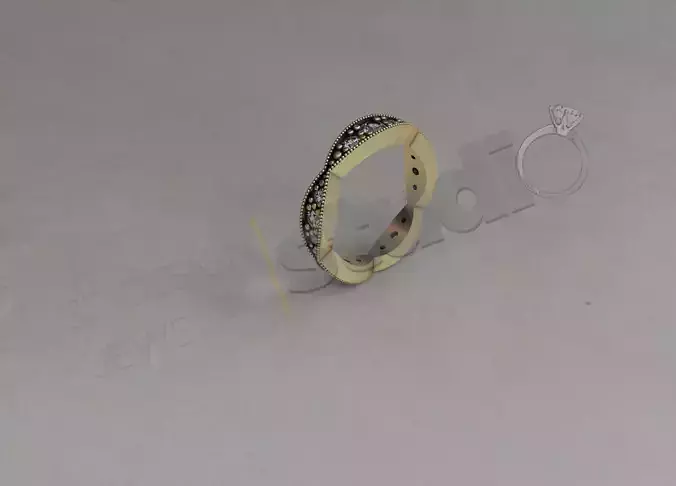 Detailed luxury brilliant ring