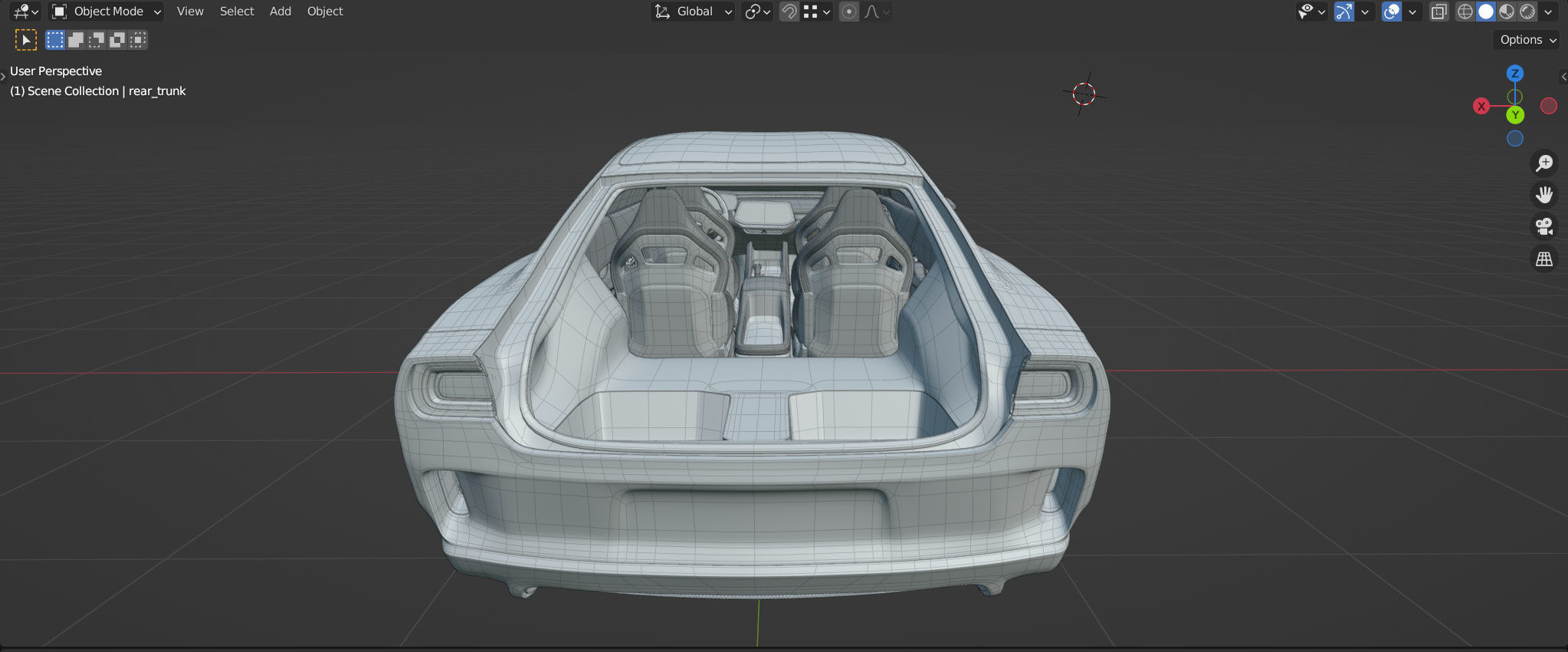 Dodge Charger Daytona SRT Banshee 2024 - with car interior 3D model_17