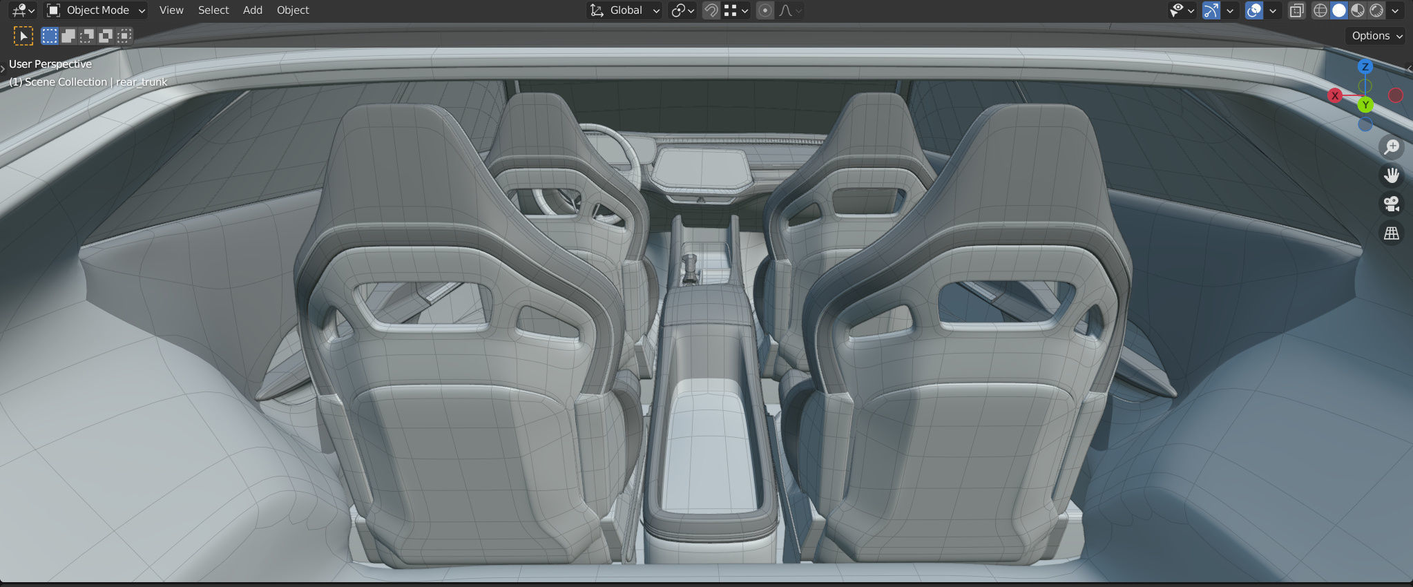 Dodge Charger Daytona SRT Banshee 2024 - with car interior 3D model_16