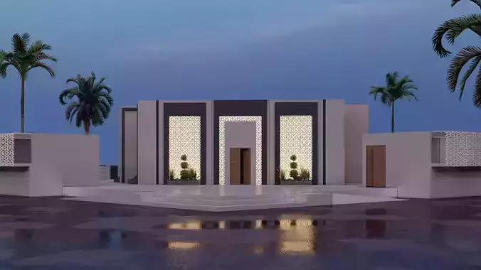 MASJID- ISLAMIC ARCHITECTURE 3D model