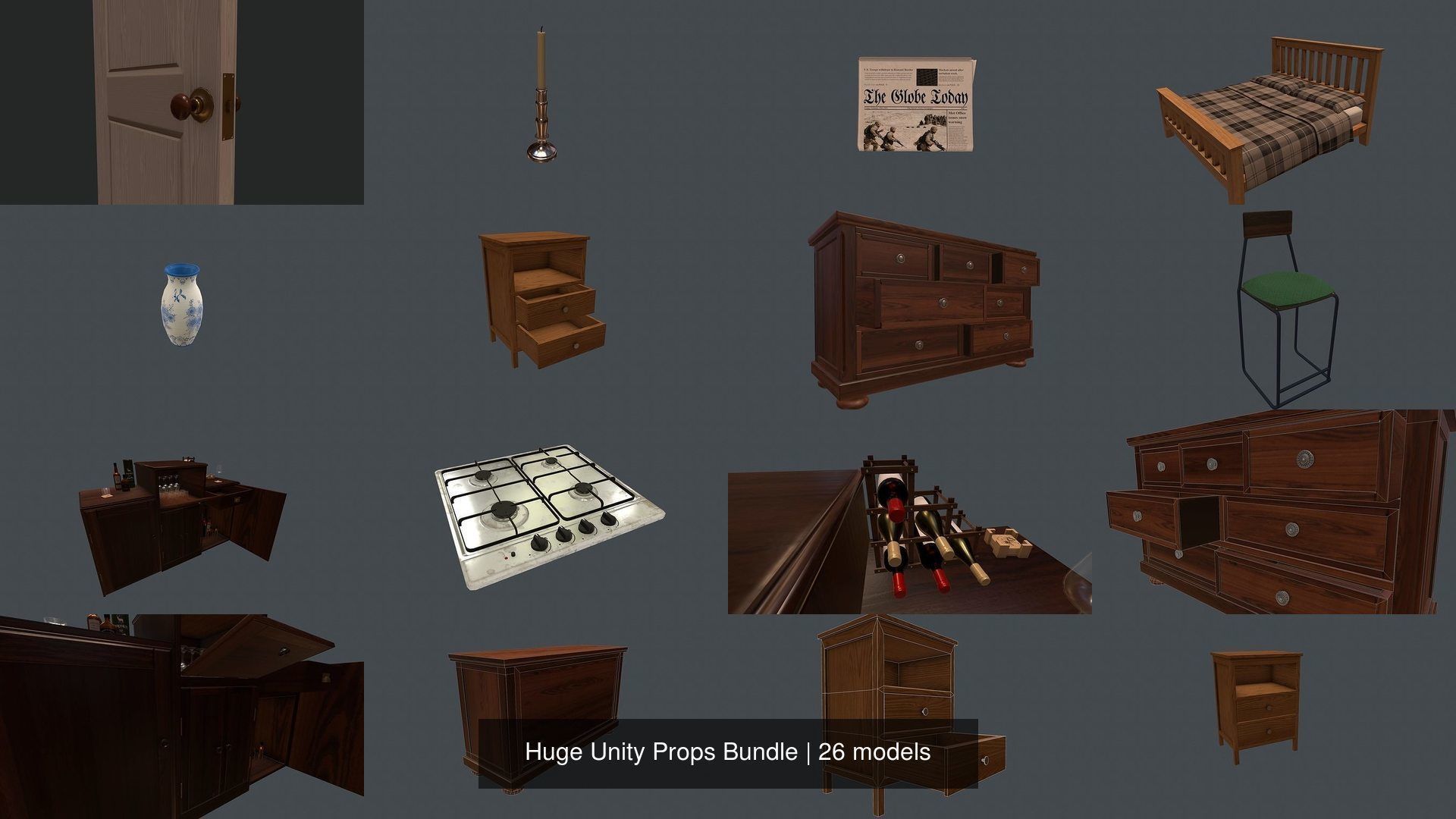 Huge Unity Props Bundle 3D Model Collection_3