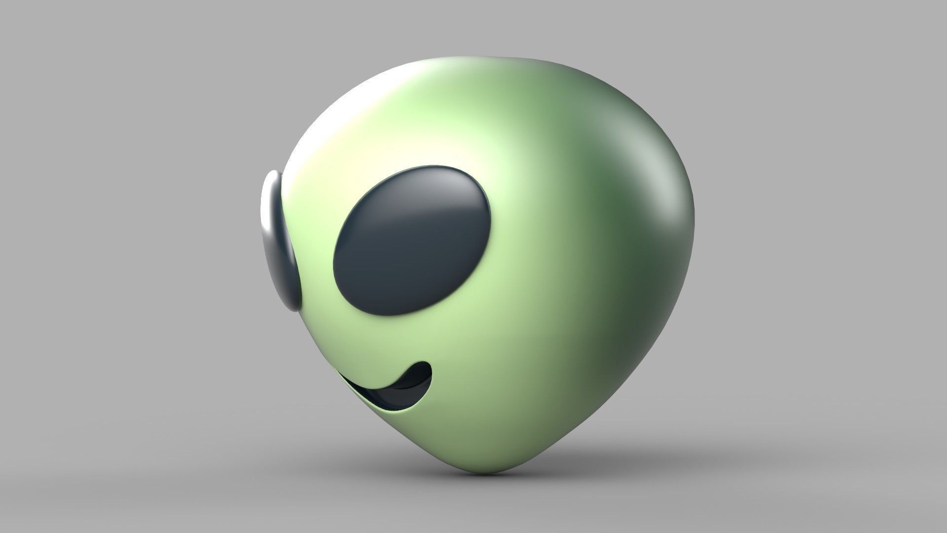 alien emoji 3D model_1