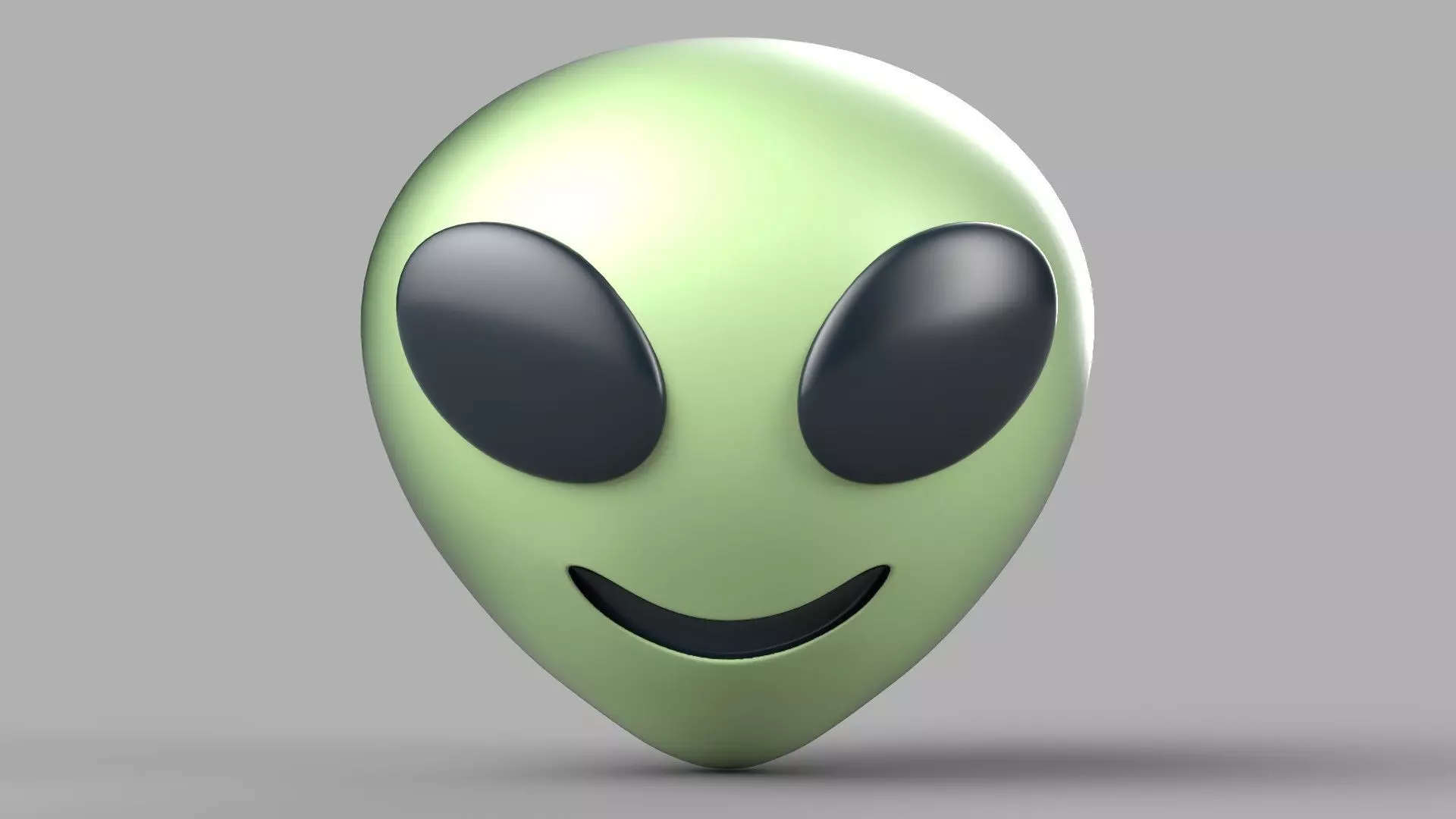 alien emoji 3D model_0