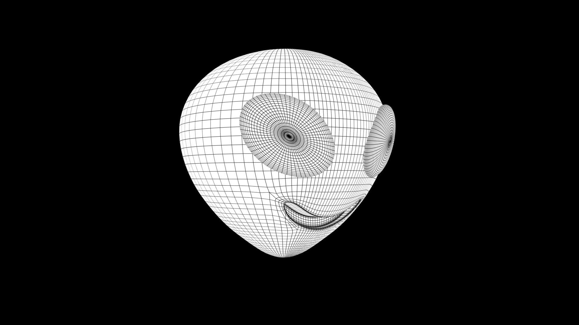 alien emoji 3D model_7