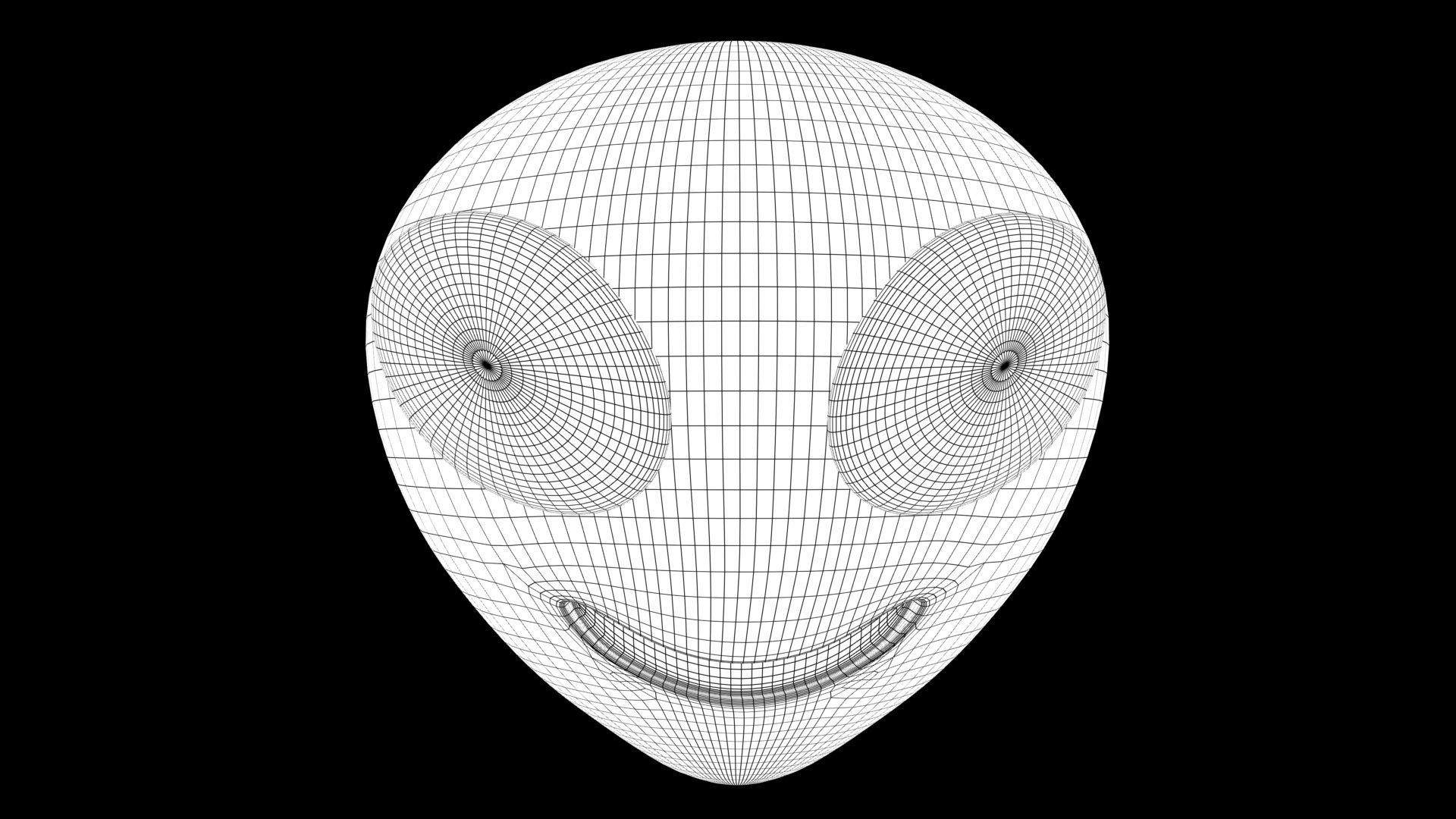 alien emoji 3D model_8