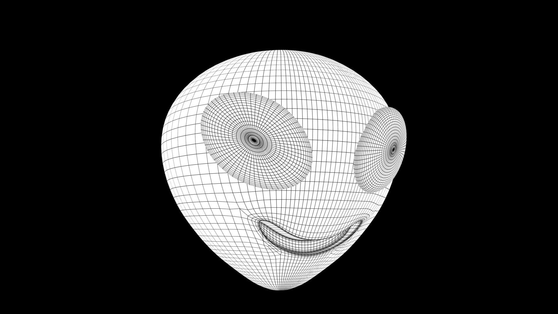 alien emoji 3D model_5