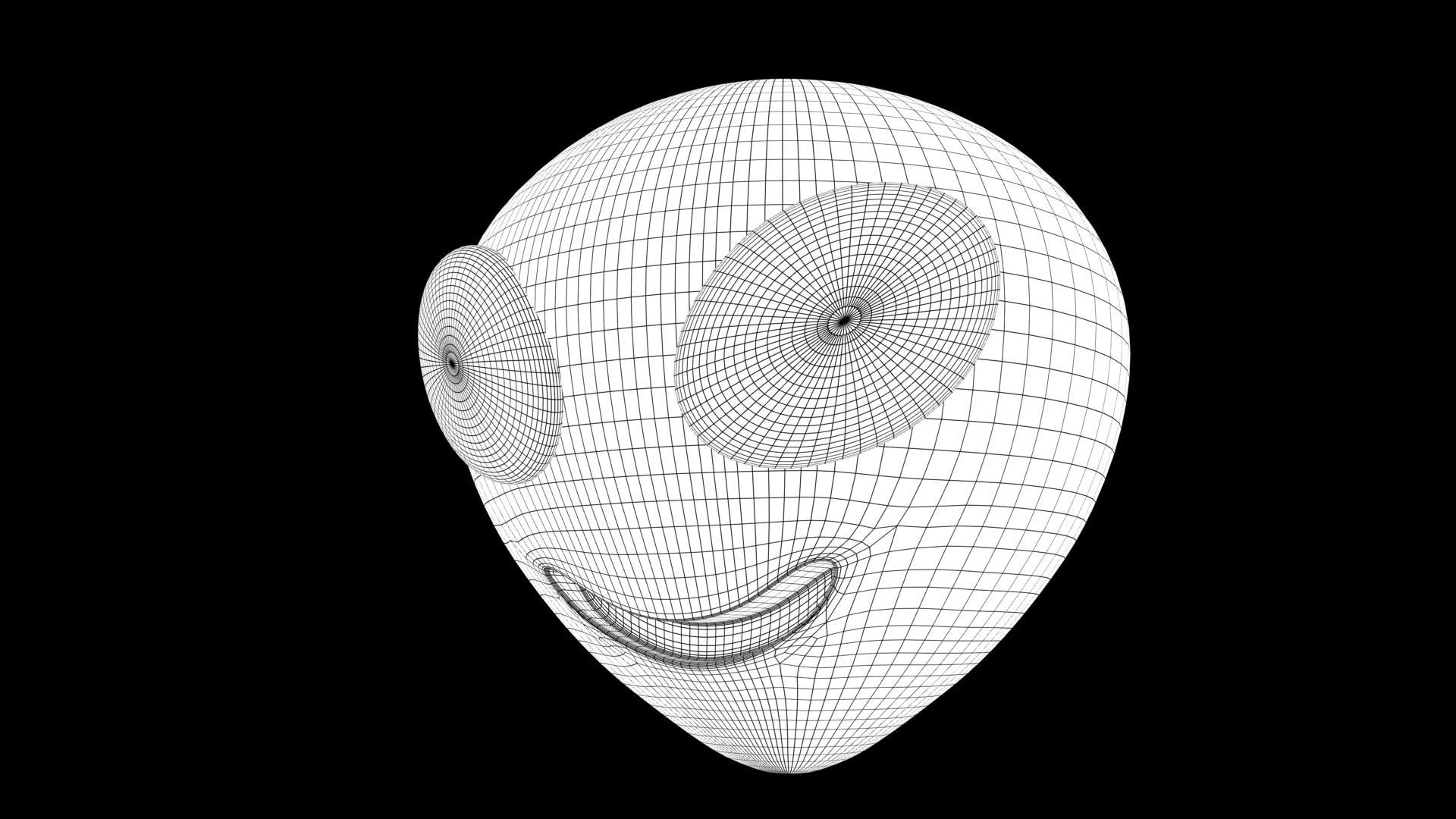 alien emoji 3D model_9