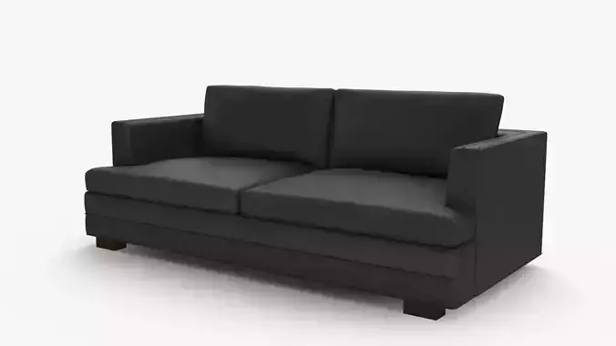 Ethan Allen Astor Leather Sofa