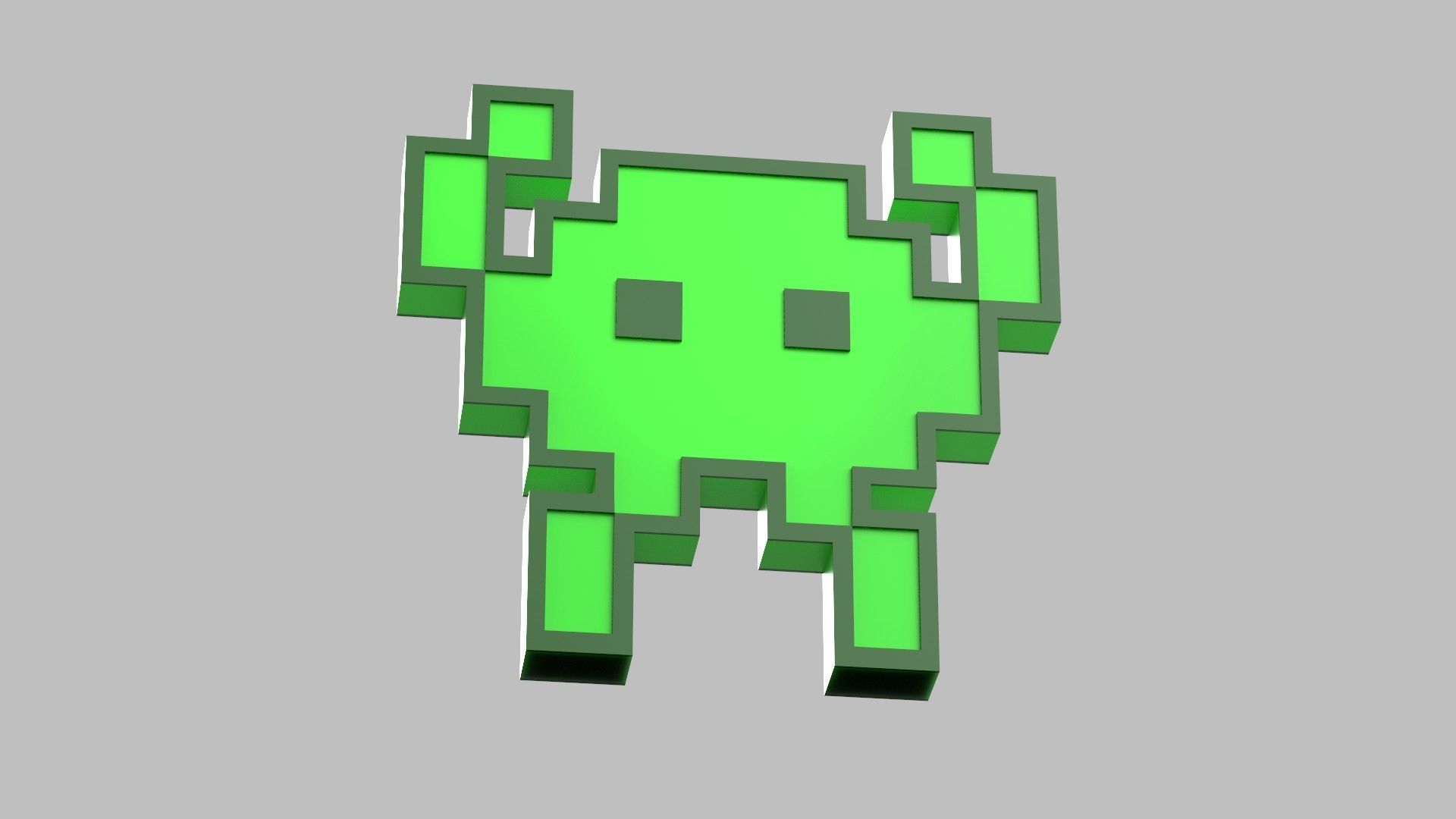 alien monster emoji 3D model_4