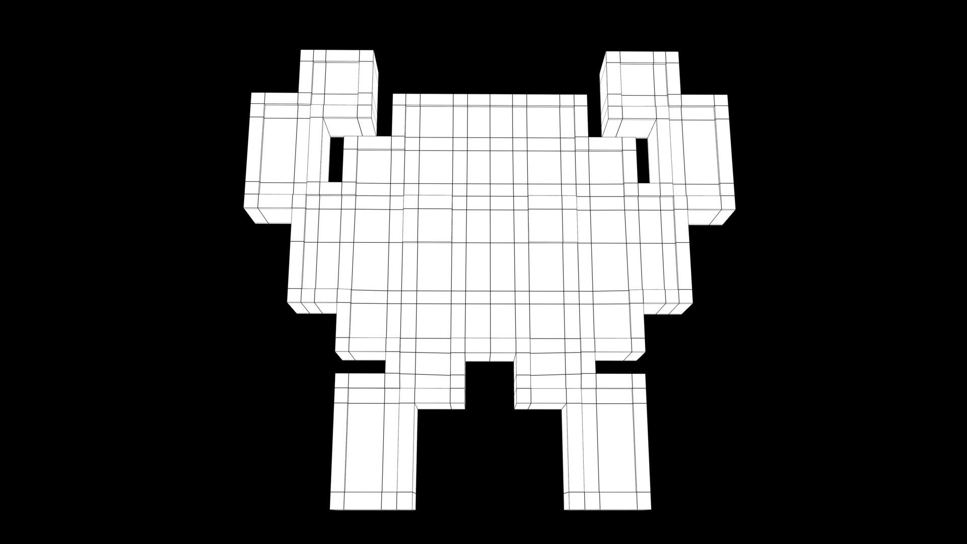 alien monster emoji 3D model_5