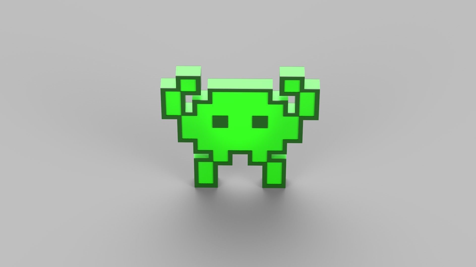 alien monster emoji 3D model_3