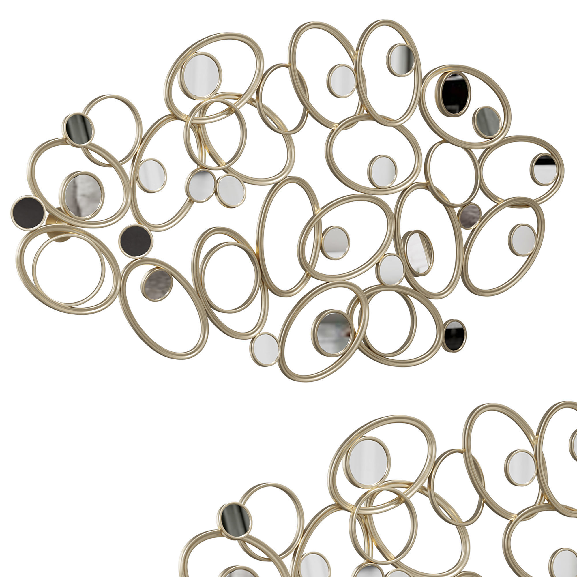 Mercer41 metal and mirror wall 3D model_2