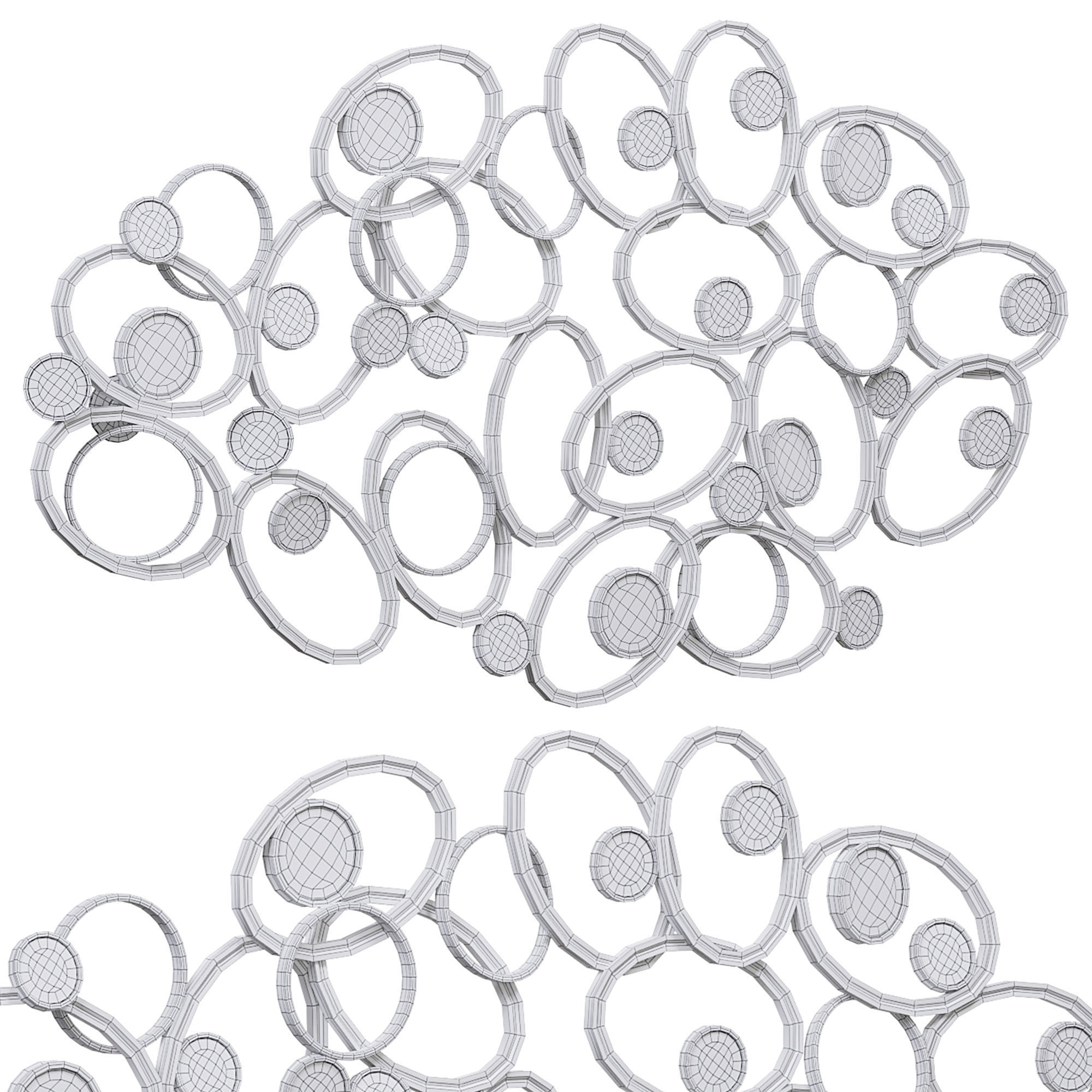 Mercer41 metal and mirror wall 3D model_4