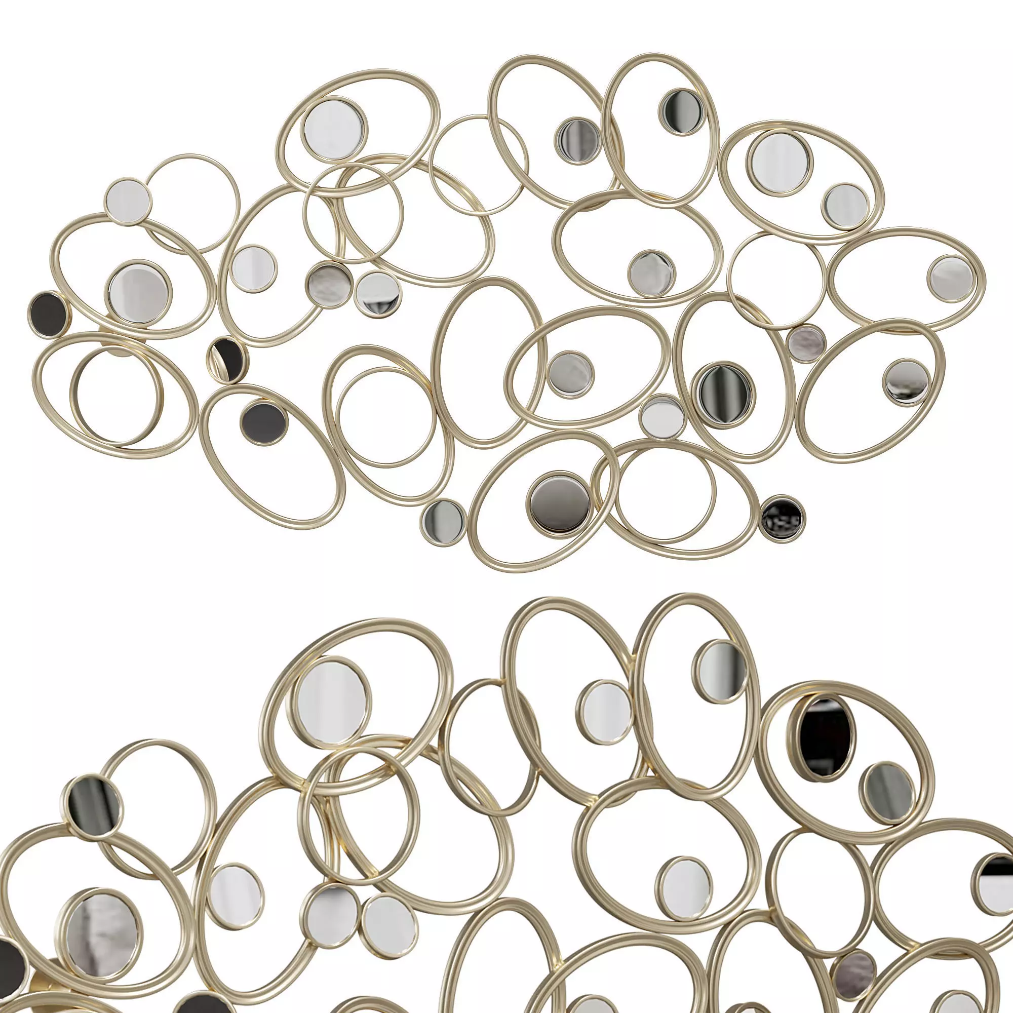 Mercer41 metal and mirror wall 3D model_0