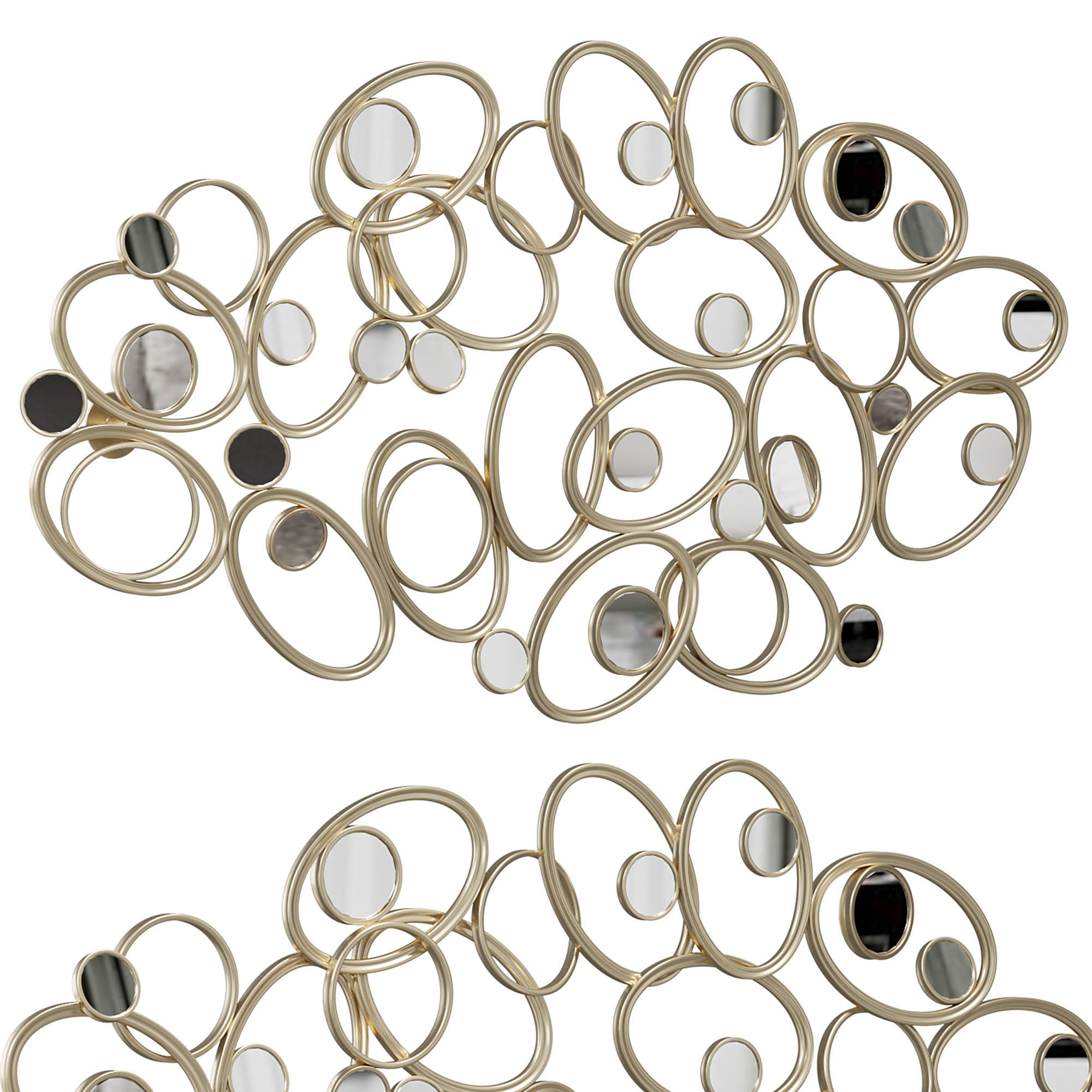 Mercer41 metal and mirror wall 3D model_1