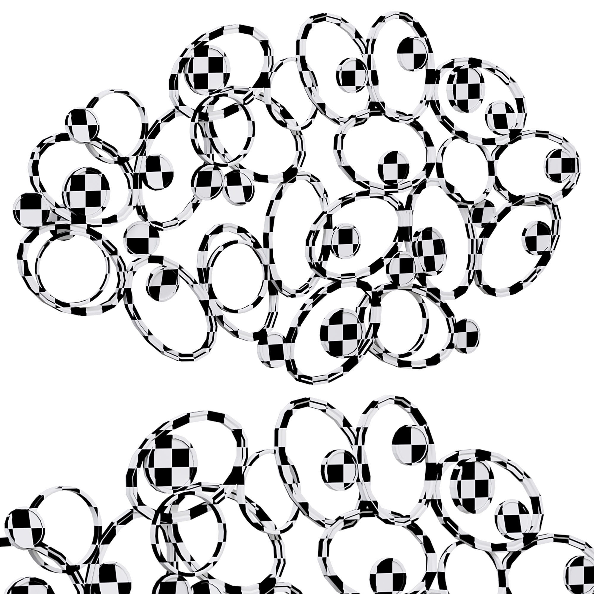 Mercer41 metal and mirror wall 3D model_3