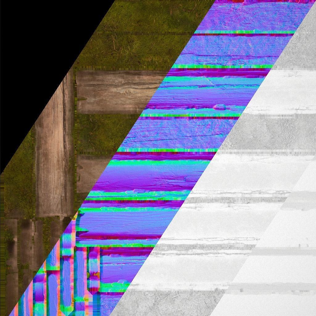 Wooden Castle Fort Walls Modular Low-poly 3D model_24