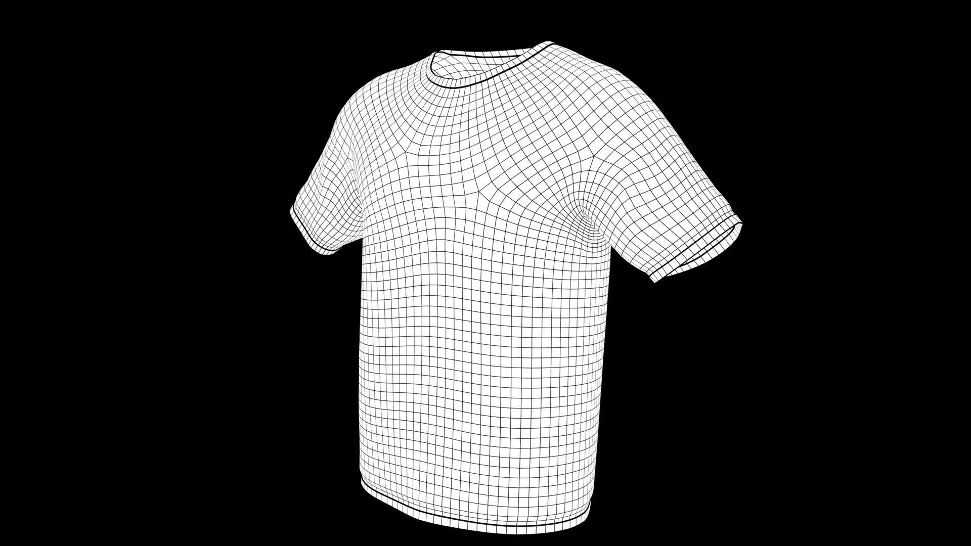 t-shirt emoji 3D model_7