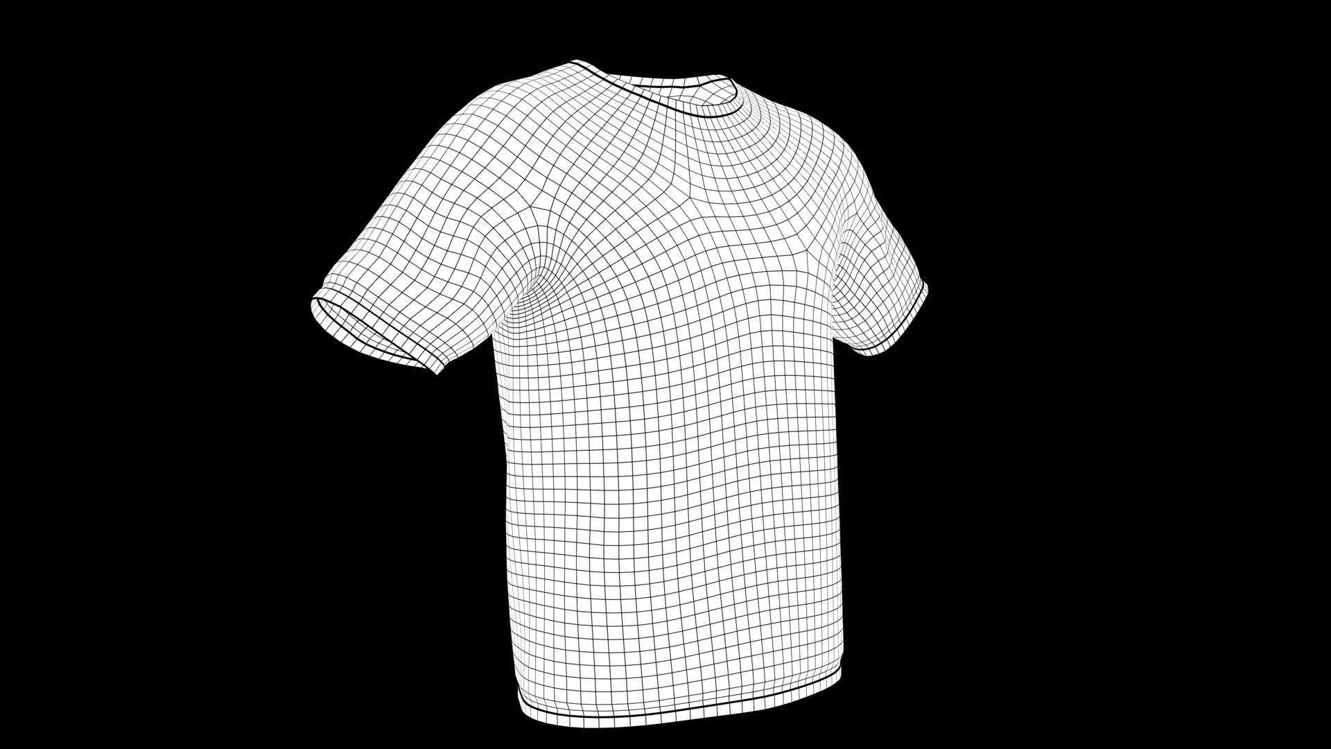 t-shirt emoji 3D model_8