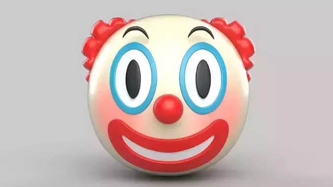  clown emoji 3D model