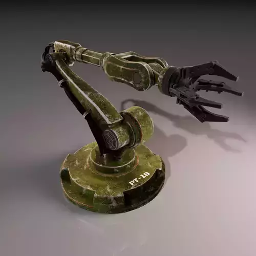 Robot arm Low-poly 3D model
