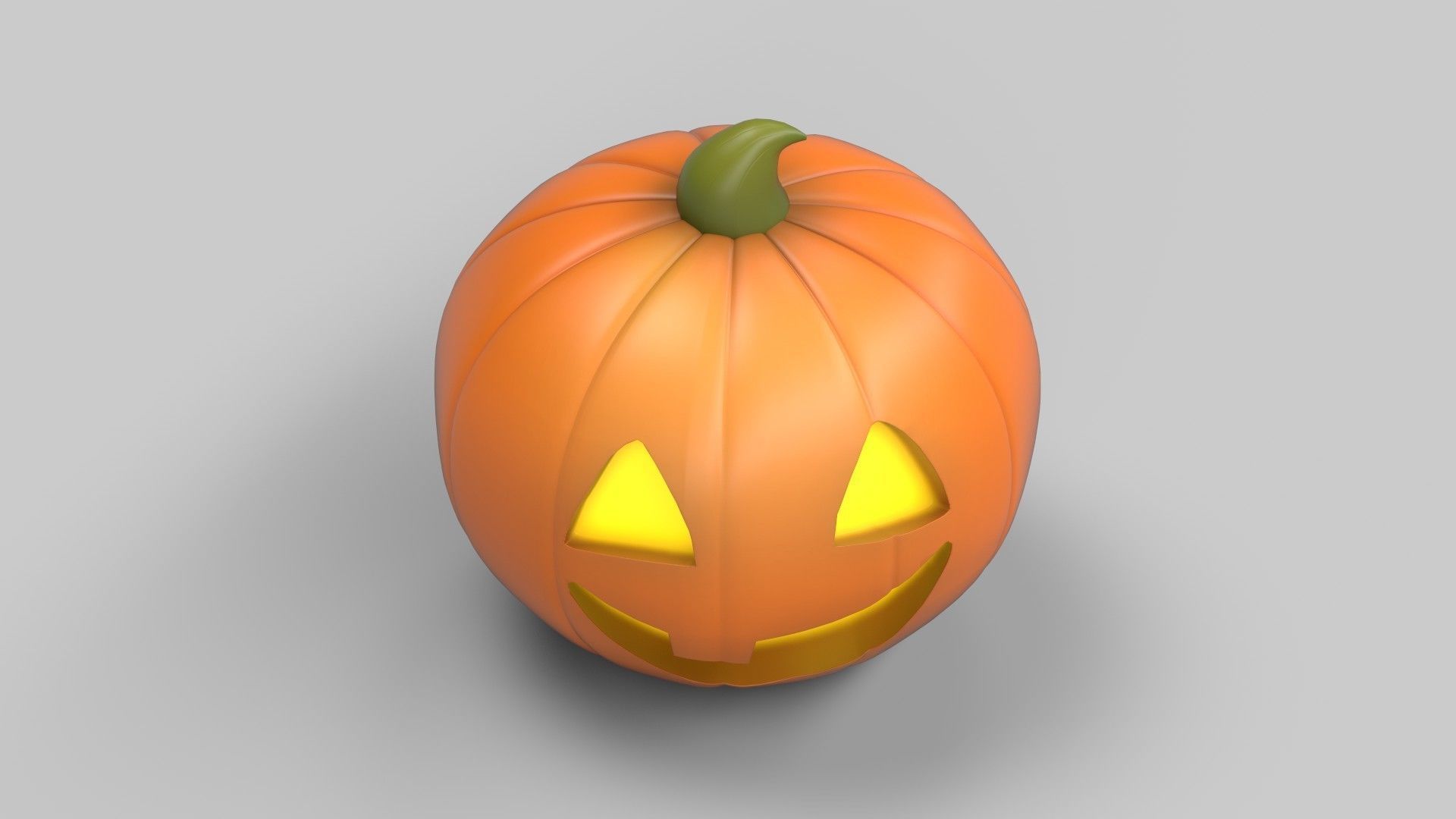 pumpkin emoji 3D model_3