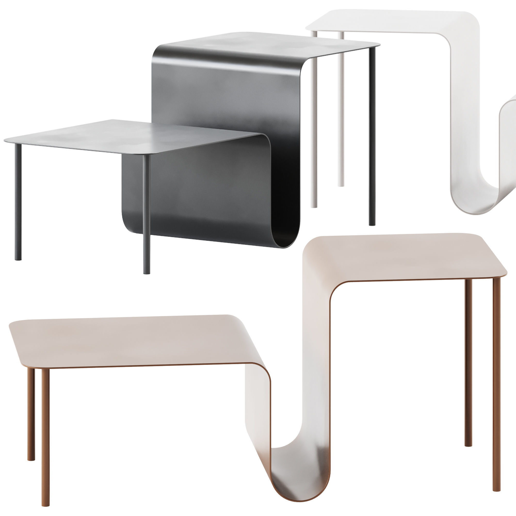 Wave Wa T000 Table by True Design 3D model