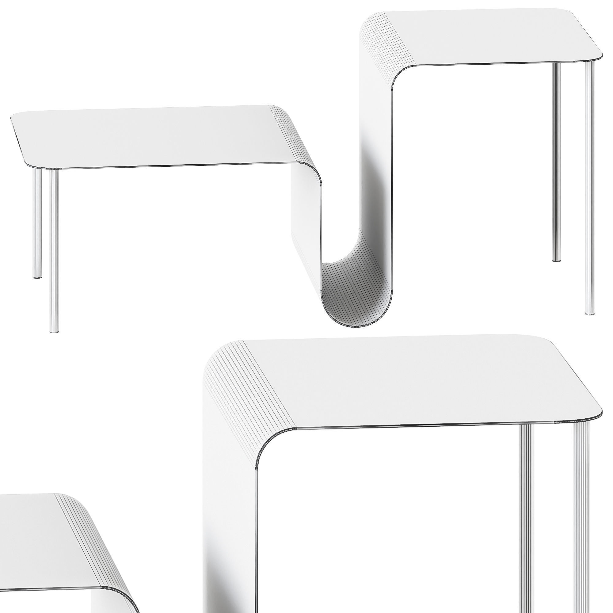 Wave Wa T000 Table by True Design 3D model