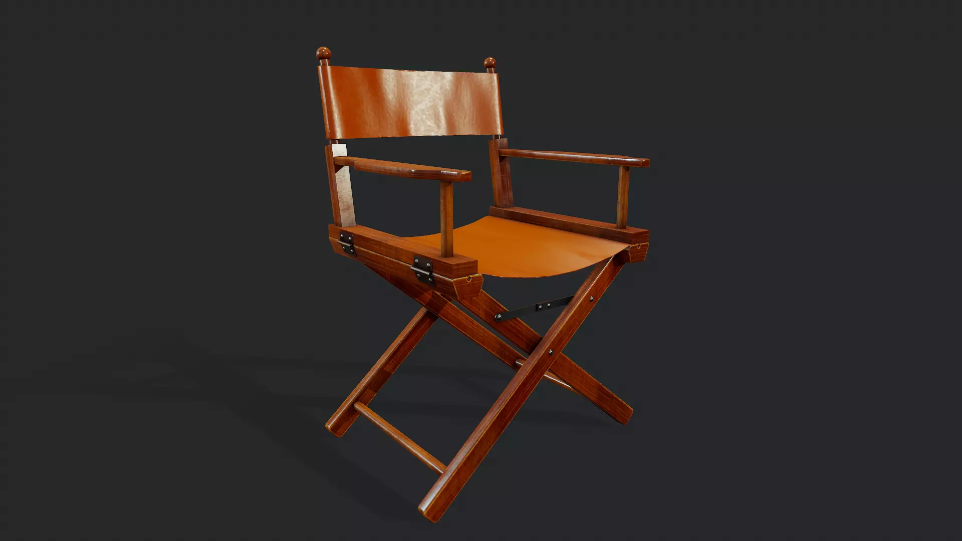 Director Chair - Tutorial Included Low-poly 3D model