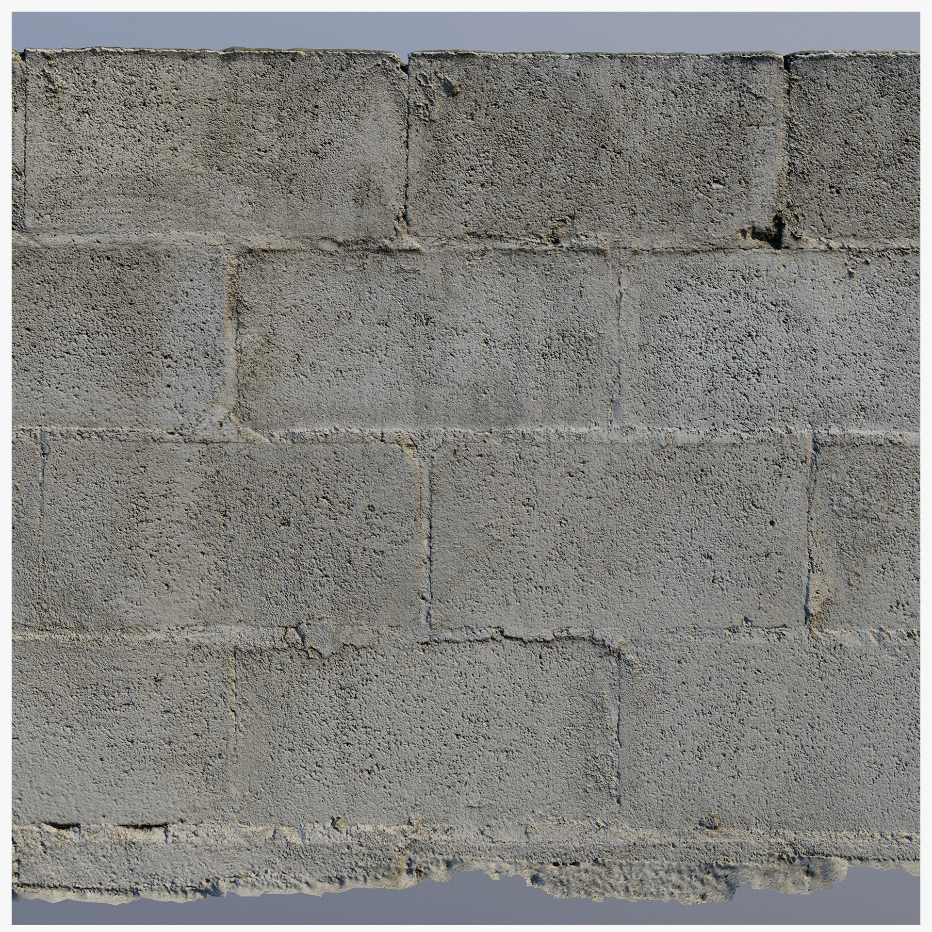 whiteoldconcwall01  3D model_1