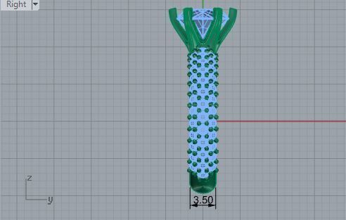 Textured Bridge Ring 1920  3D print model  3D print model_6