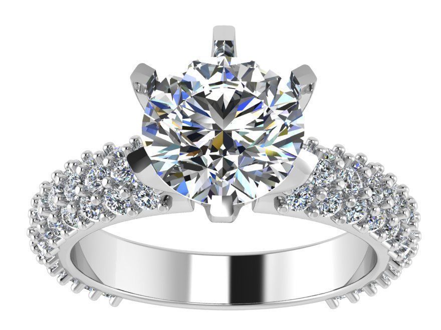 Textured Bridge Ring 1920  3D print model  3D print model_2