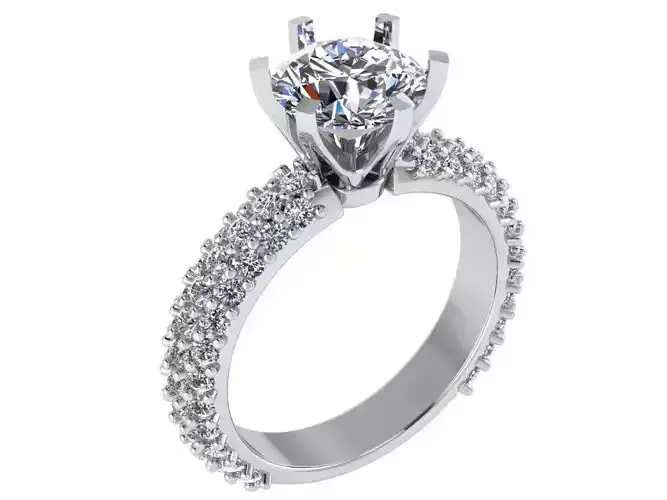 Textured Bridge Ring 1920  3D print model 