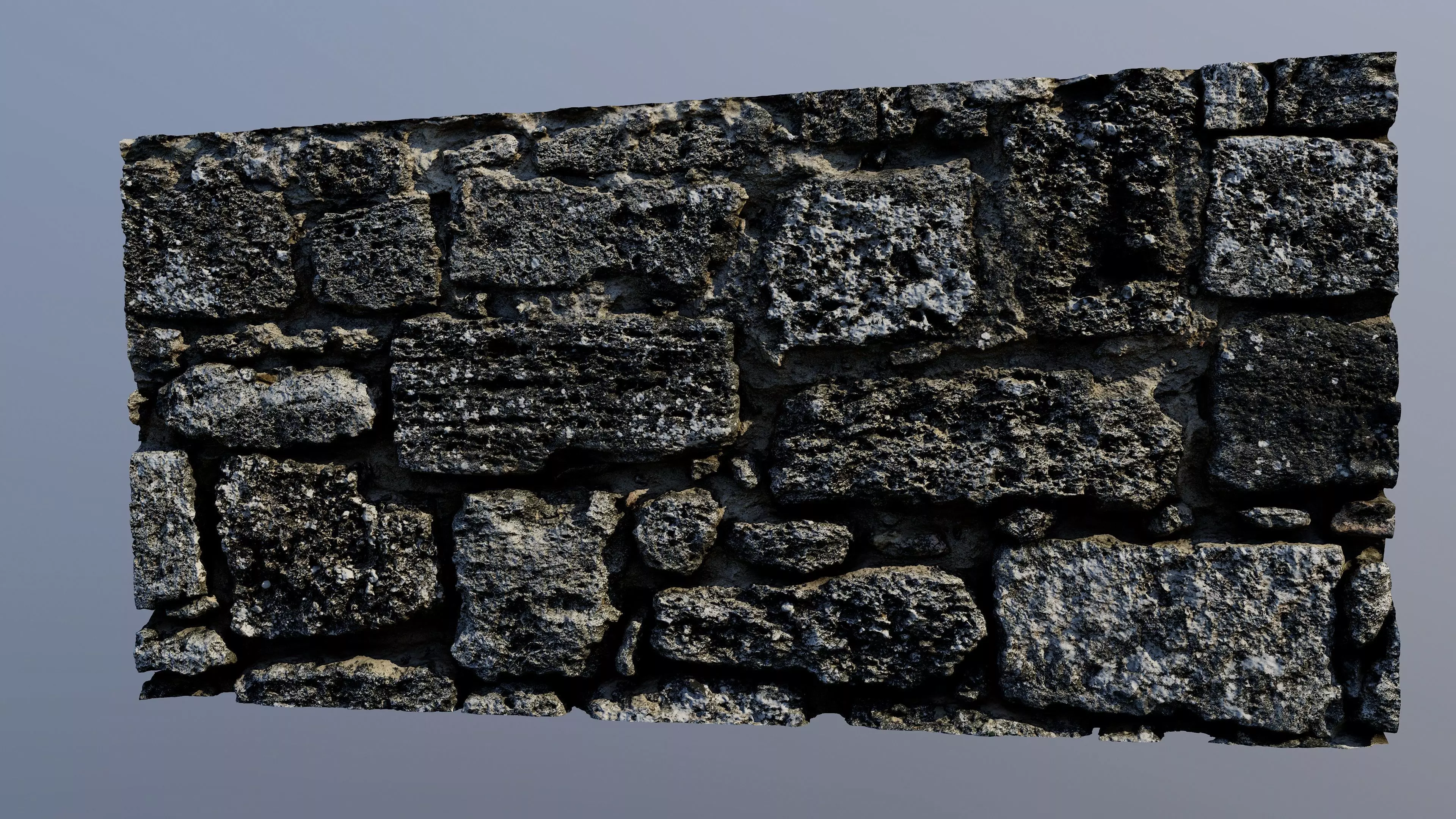 stonewallscan01 stone wall 3D model