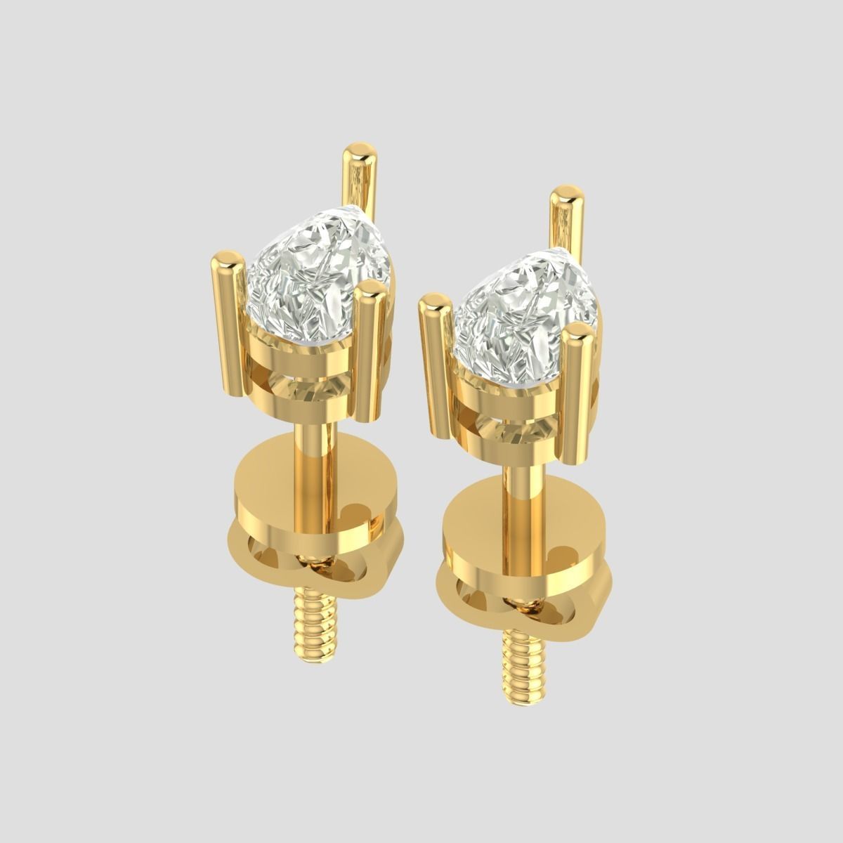 solitaire diamond  3D print model_14