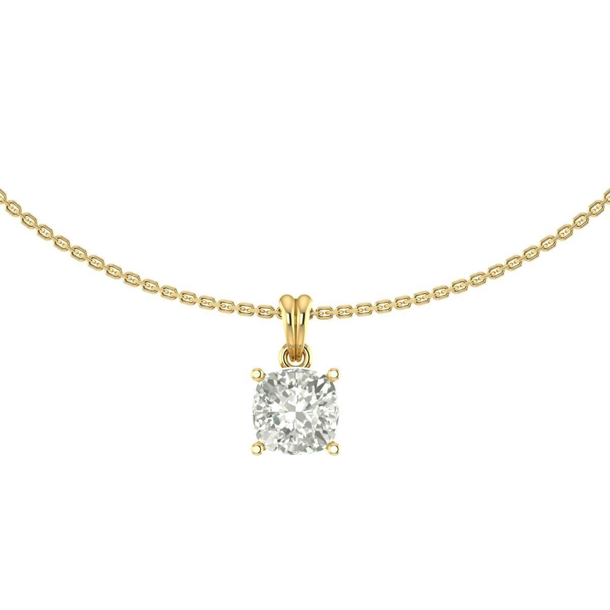 solitaire diamond  3D print model_2