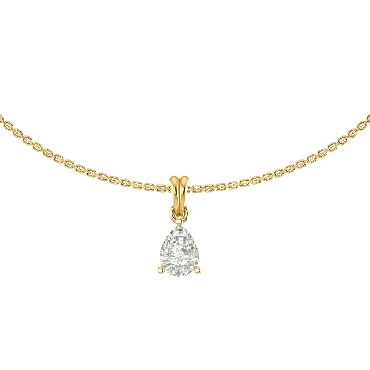 solitaire diamond  3D print model_4