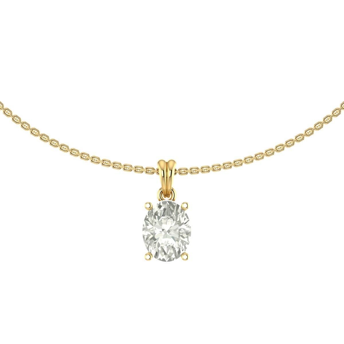 solitaire diamond  3D print model_17