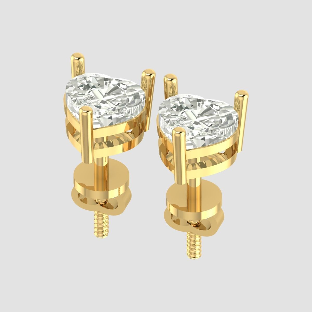 solitaire diamond  3D print model_16