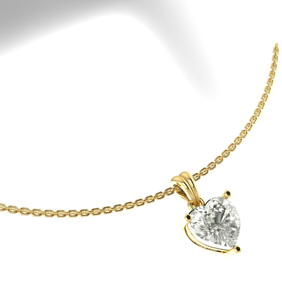 solitaire diamond  3D print model_7