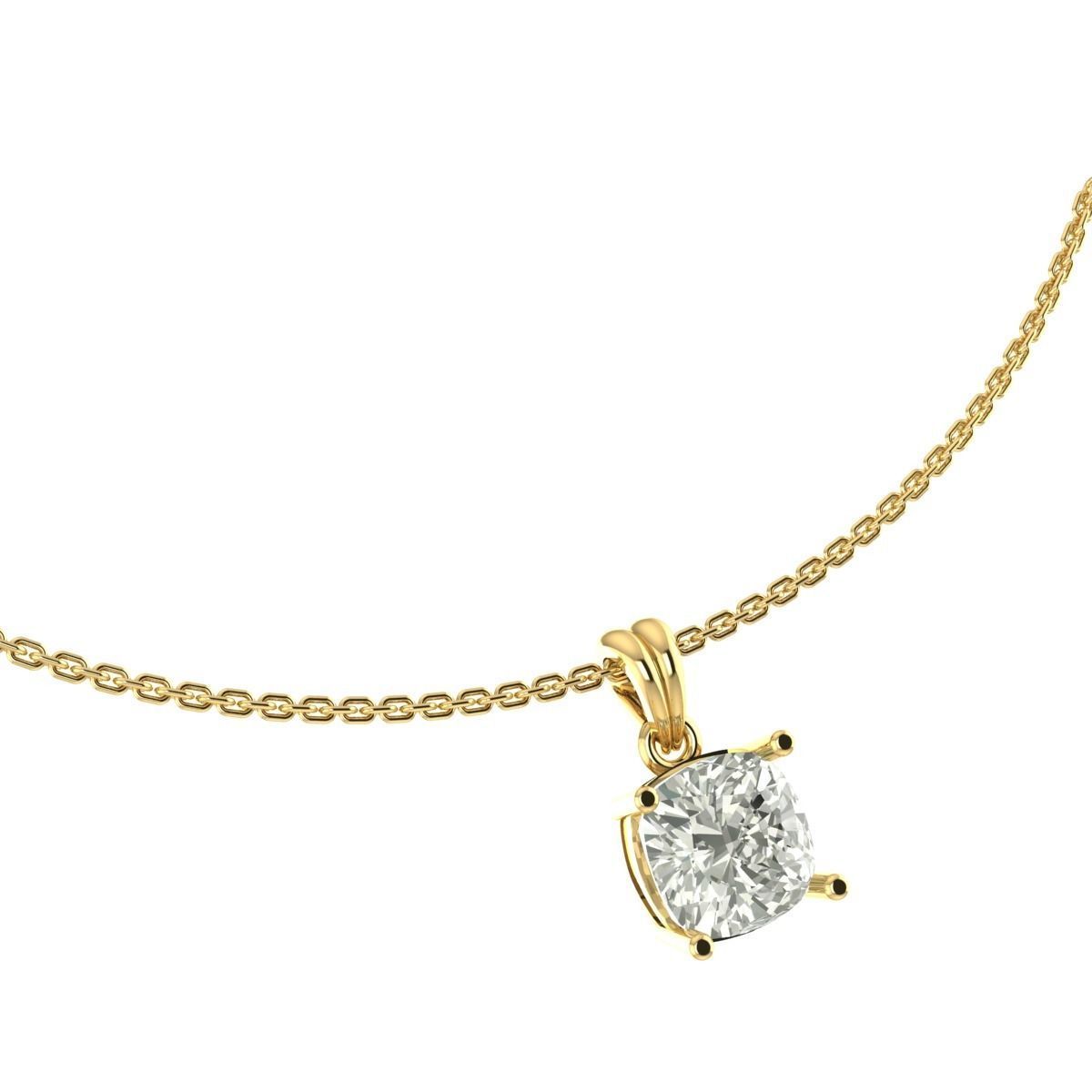 solitaire diamond  3D print model_3